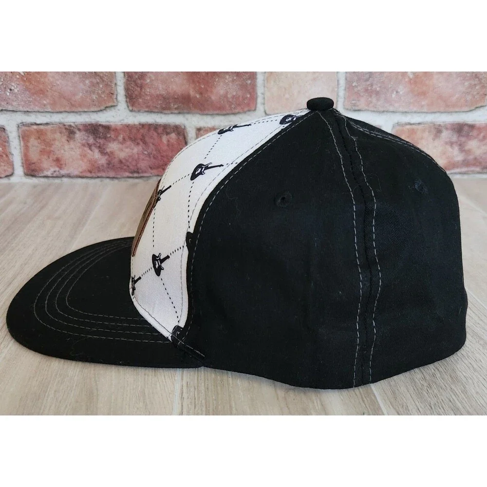 Hard Rock Hotel Baseball Cap Black & White Guitars Las Vegas One Size